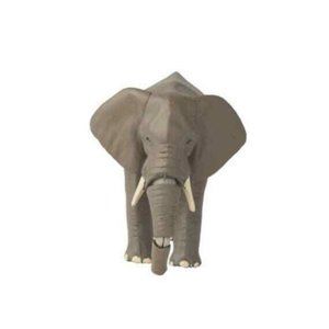 ELEPHANT ANIA TOMY TOY MODEL ARTICULATED TRUNK GAME 3.25" X 2.25", DETAILED NEW.